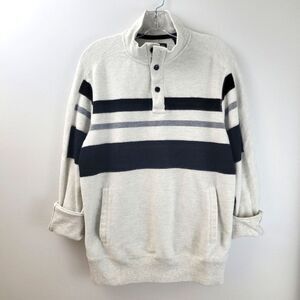 CHAPS by Ralph Lauren mock neck henley fleece sweater